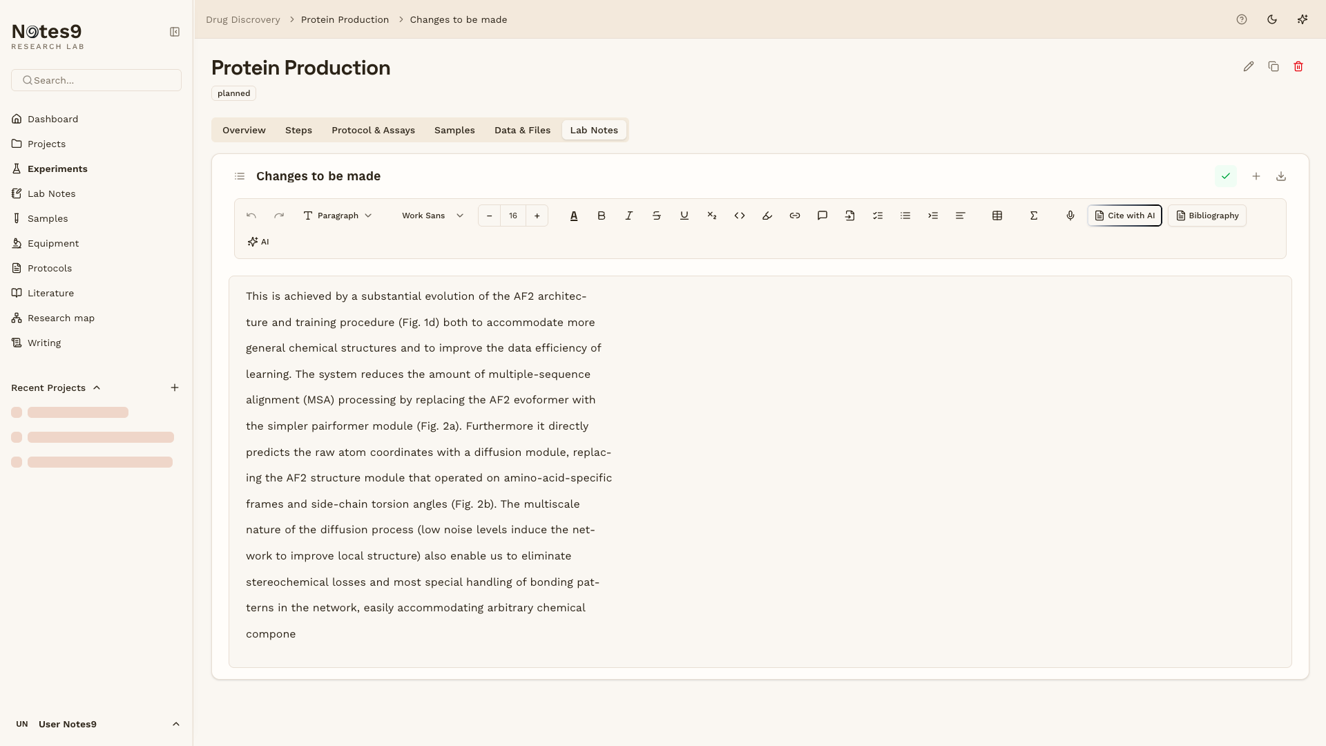 Notes9 experiment capture
